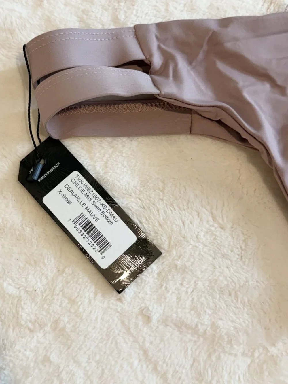 NWT Tavik Chloe Mini Swim Bottom in Deauville Mauve - Size: Extra Small